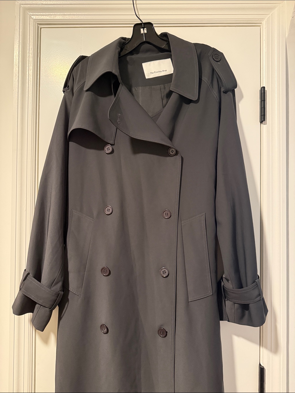 The Frankie Shop Veyron Trench Coat - Storm Grey — image 2 of 7